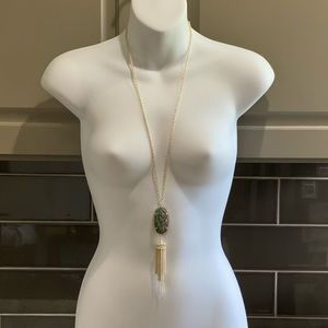 Kendra Scott Long Pendant Necklace in Abalone